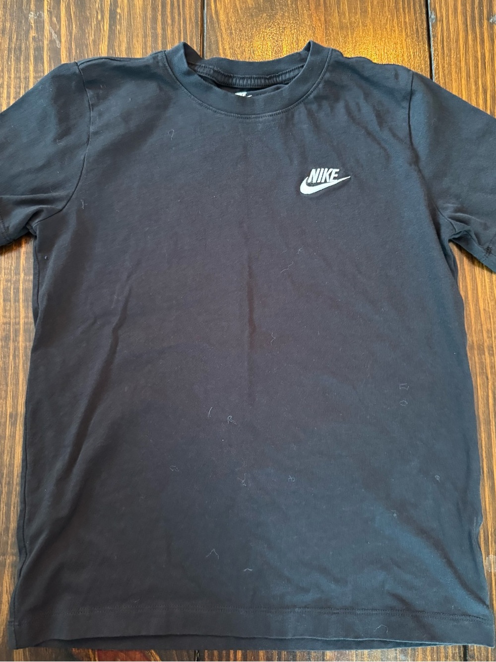 Nike Black Short-Sleeve Tee with White Swoosh